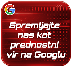 Nastavite nas za vir na Googlu...